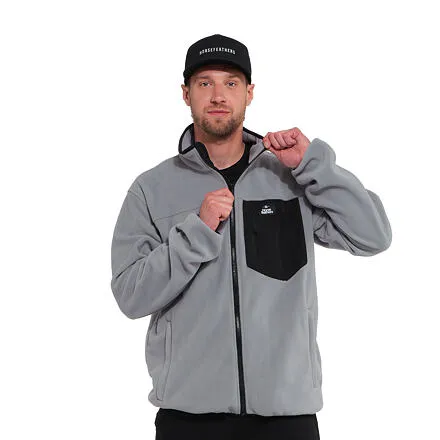 HORSEFEATHERS Fleecová mikina Darko - mirage gray GRAY velikost M