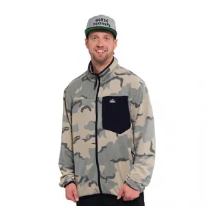 HORSEFEATHERS Fleecová mikina Darko - desert camo CAMO velikost M