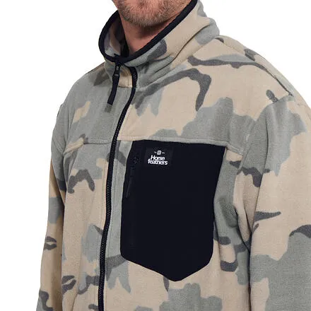 HORSEFEATHERS Fleecová mikina Darko - desert camo CAMO velikost M