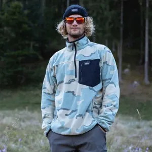 HORSEFEATHERS Fleecová mikina Darko Pullover - desert camo CAMO velikost M