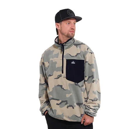 HORSEFEATHERS Fleecová mikina Darko Pullover - desert camo CAMO velikost M