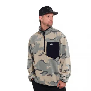 HORSEFEATHERS Fleecová mikina Darko Pullover - desert camo CAMO velikost M