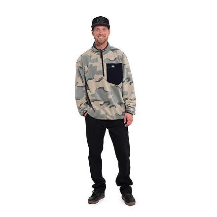 HORSEFEATHERS Fleecová mikina Darko Pullover - desert camo CAMO velikost M