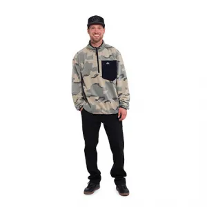 HORSEFEATHERS Fleecová mikina Darko Pullover - desert camo CAMO velikost M