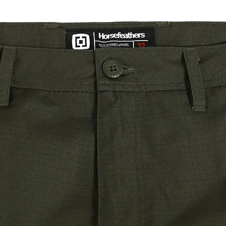 HORSEFEATHERS Nohavice Captain II - khaki GREEN velikost 28