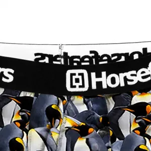 HORSEFEATHERS Boxerky Sidney - penguins GRAY velikost S