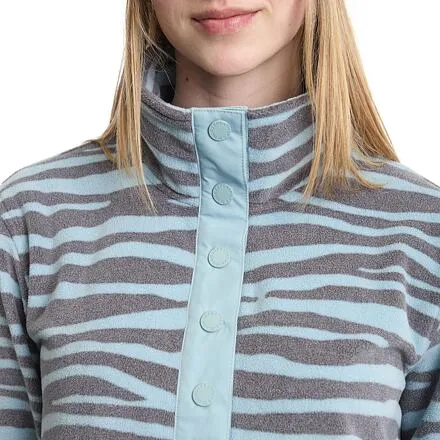 HORSEFEATHERS Dámska fleecová mikina Melia - zebra BLUE velikost M