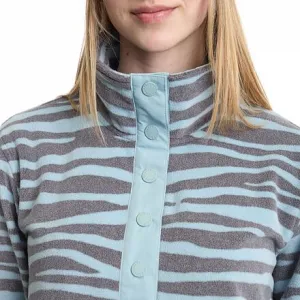 HORSEFEATHERS Dámska fleecová mikina Melia - zebra BLUE velikost M