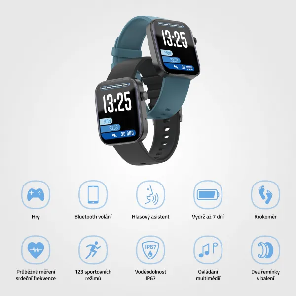 Lamax BCool 2 Plus čierne smart hodinky pre deti