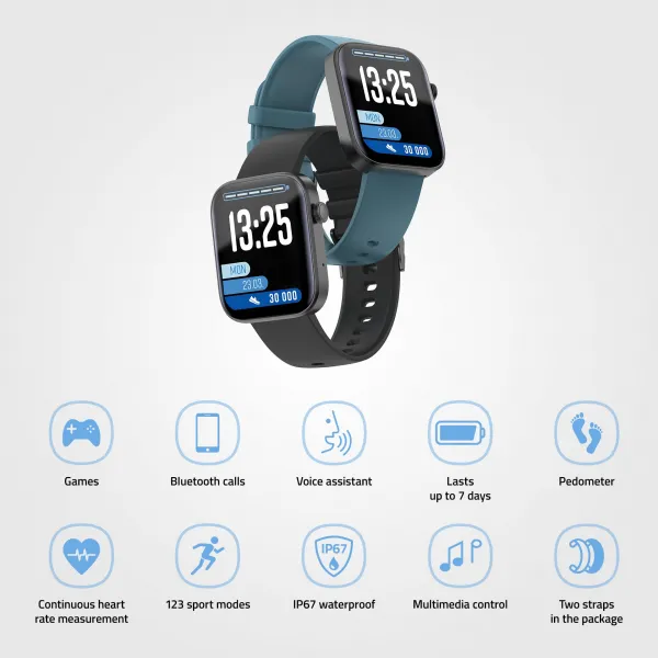Lamax BCool 2 Plus čierne smart hodinky pre deti