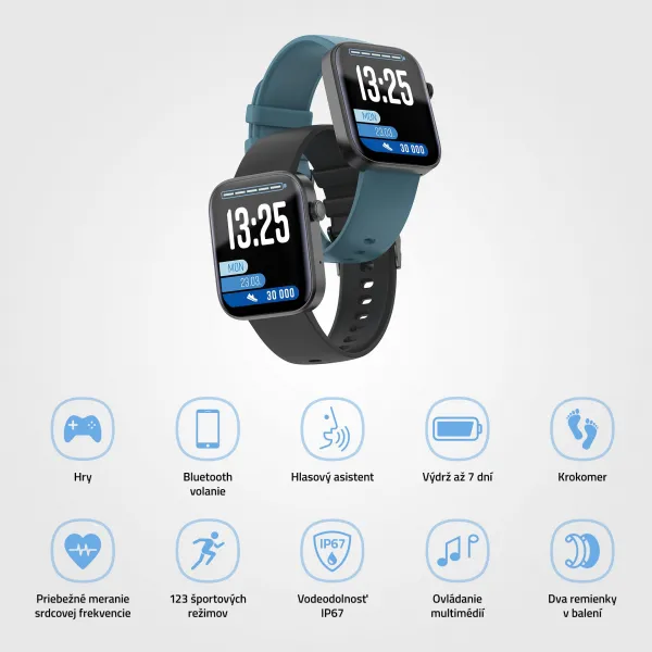 Lamax BCool 2 Plus čierne smart hodinky pre deti