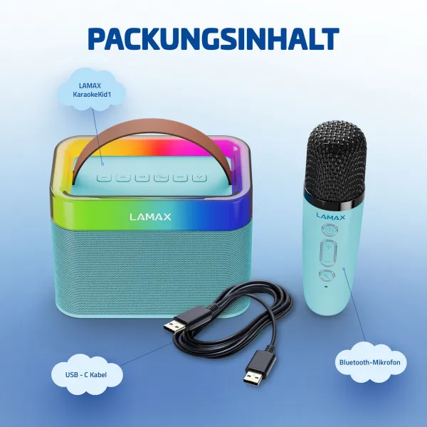 LAMAX KaraokeKid1 modrá, modrá