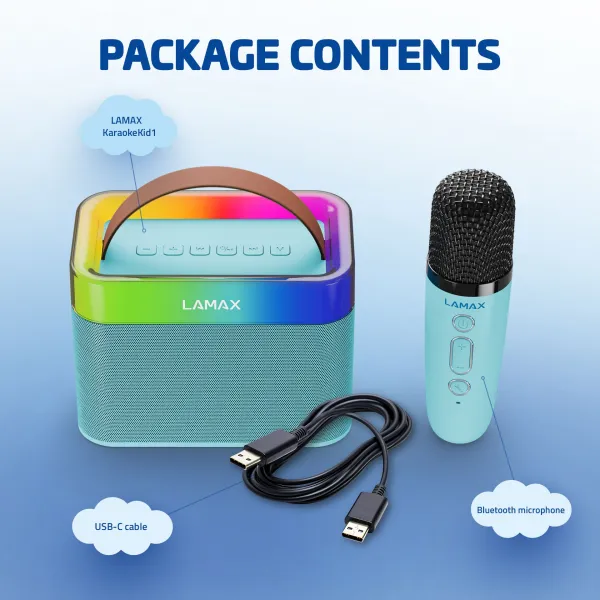 LAMAX KaraokeKid1 modrá, modrá
