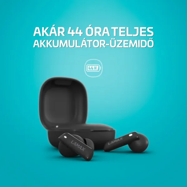 Lamax Clips1 ANC Bluetooth slúchadlá čierne