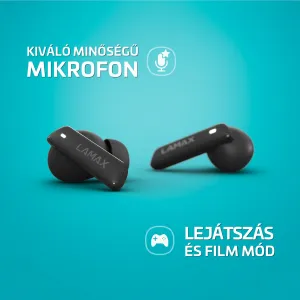 Lamax Clips1 ANC Bluetooth slúchadlá čierne