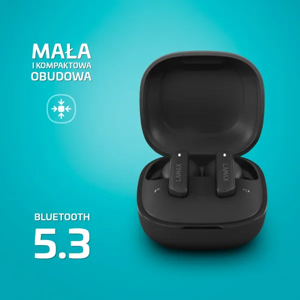 Lamax Clips1 ANC Bluetooth slúchadlá čierne