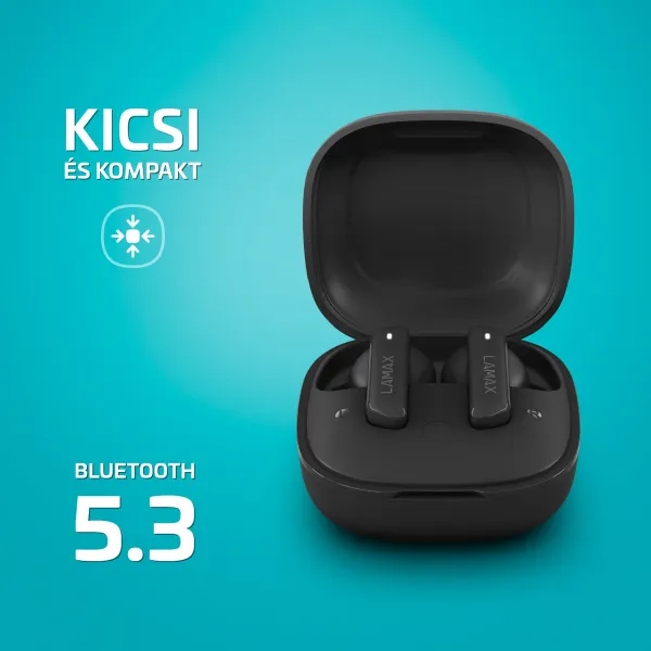 Lamax Clips1 ANC Bluetooth slúchadlá čierne