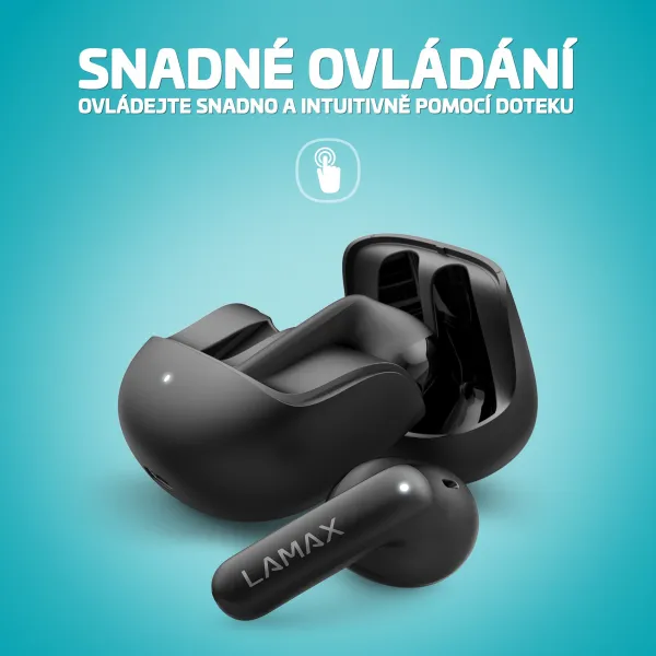 Lamax Tones1 Bluetooth slúchadlá čierne