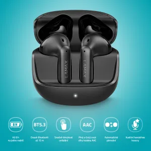 Lamax Tones1 Bluetooth slúchadlá čierne