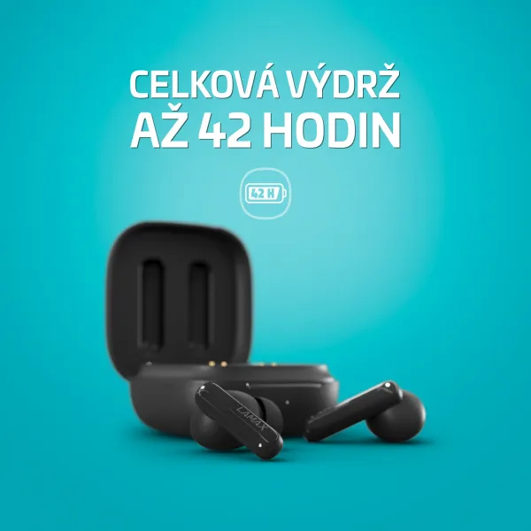 Lamax Clips1 Plus čierne Bluetooth slúchadlá