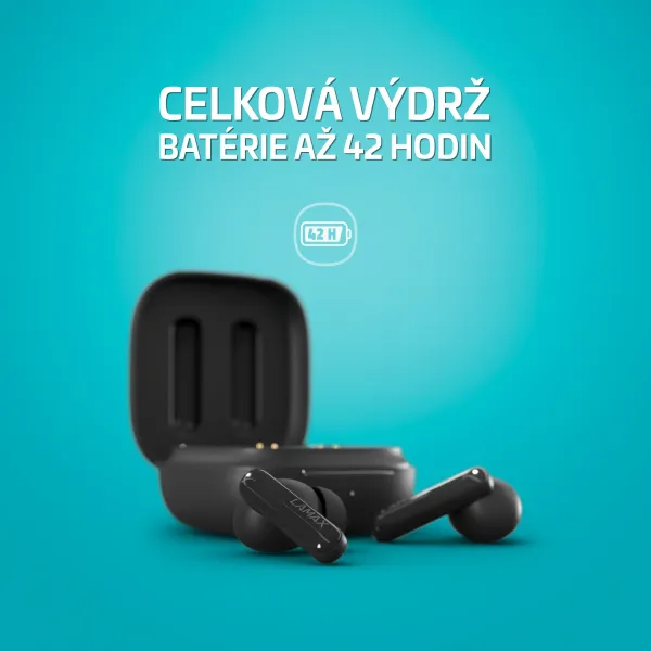 Lamax Clips1 Plus čierne Bluetooth slúchadlá