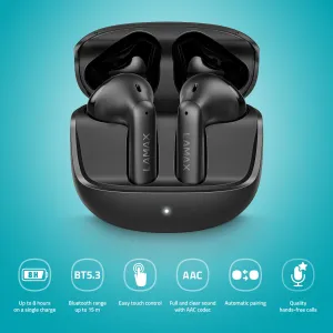 Lamax Tones1 Bluetooth slúchadlá čierne