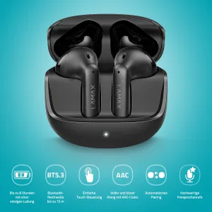 Lamax Tones1 Bluetooth slúchadlá čierne