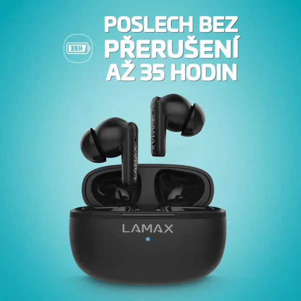 Lamax Clips1 Play čierne bluetooth slúchadlá 8594175359381