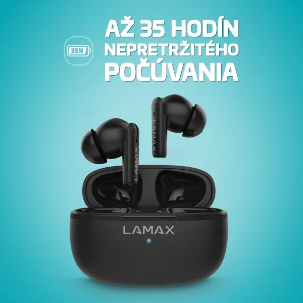 Lamax Clips1 Play čierne bluetooth slúchadlá 8594175359381