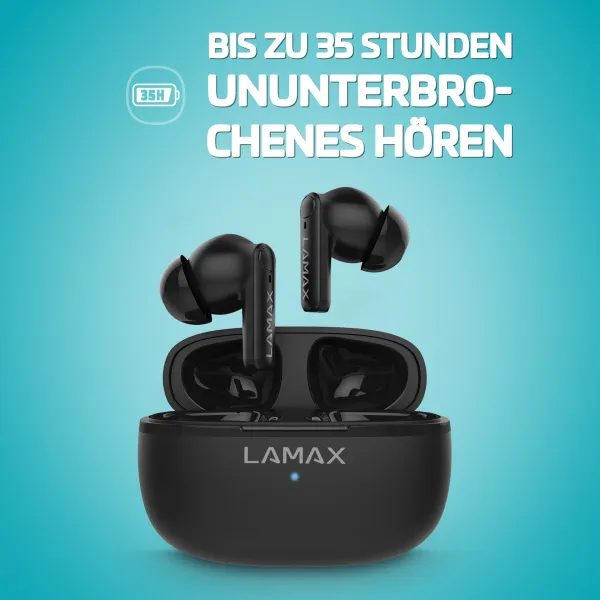Lamax Clips1 Play čierne bluetooth slúchadlá 8594175359381