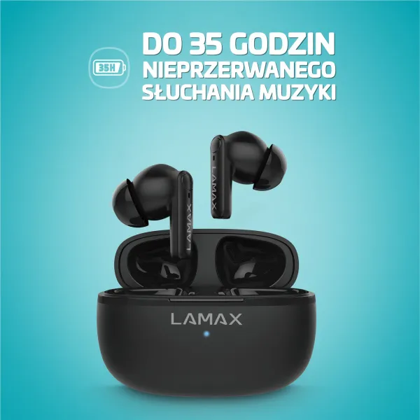Lamax Clips1 Play čierne bluetooth slúchadlá 8594175359381