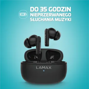 Lamax Clips1 Play čierne bluetooth slúchadlá 8594175359381