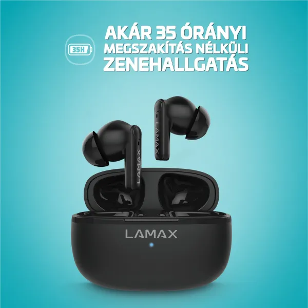 Lamax Clips1 Play čierne bluetooth slúchadlá 8594175359381