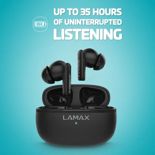 Lamax Clips1 Play čierne bluetooth slúchadlá 8594175359381
