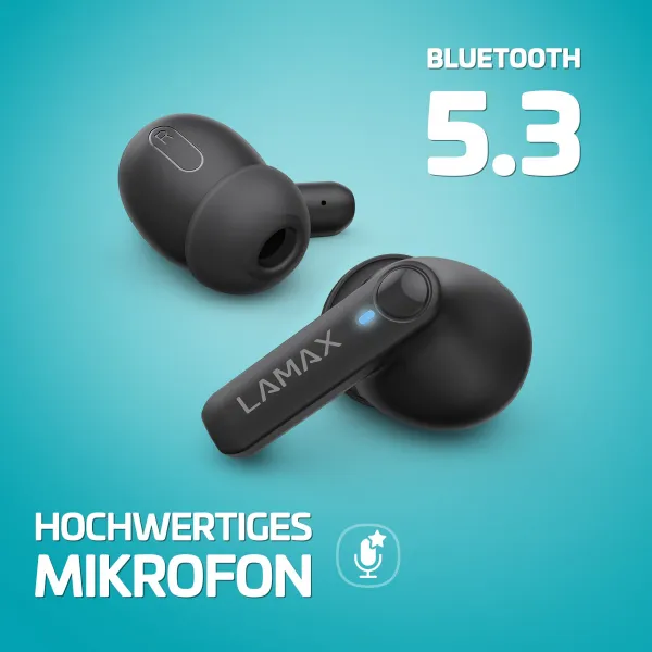 Lamax Clips1 Play čierne bluetooth slúchadlá 8594175359381