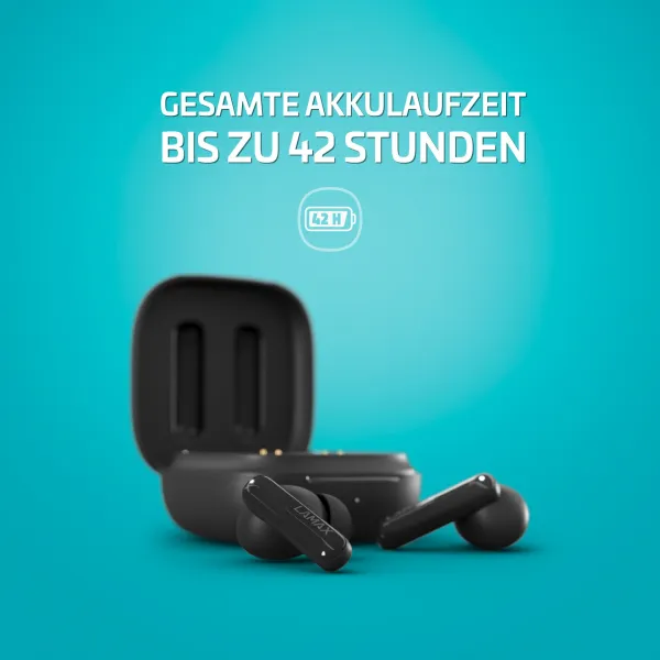 Lamax Clips1 Plus čierne Bluetooth slúchadlá