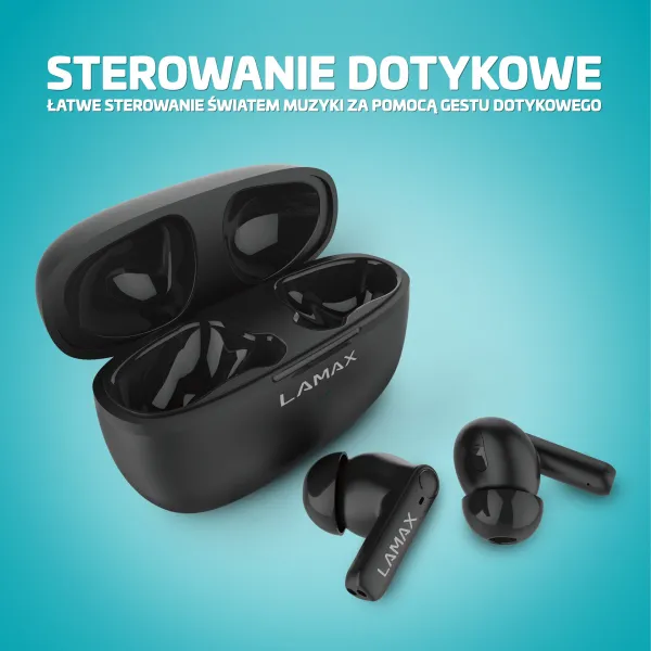 Lamax Clips1 Play čierne bluetooth slúchadlá 8594175359381