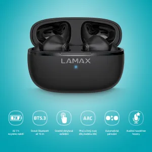 Lamax Clips1 Play čierne bluetooth slúchadlá 8594175359381
