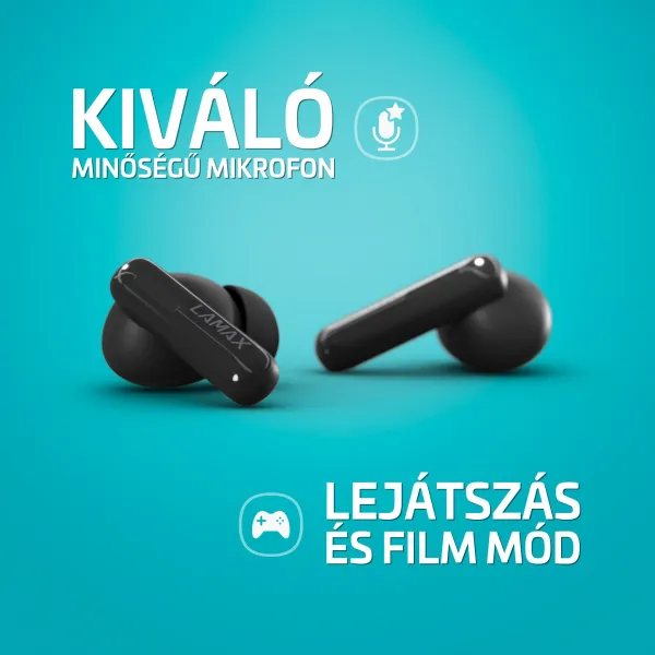 Lamax Clips1 Plus čierne Bluetooth slúchadlá