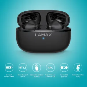 Lamax Clips1 Play čierne bluetooth slúchadlá 8594175359381