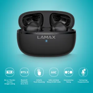 Lamax Clips1 Play čierne bluetooth slúchadlá 8594175359381