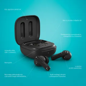 Lamax Clips1 Plus čierne Bluetooth slúchadlá