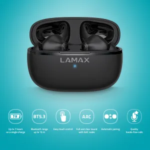 Lamax Clips1 Play čierne bluetooth slúchadlá 8594175359381