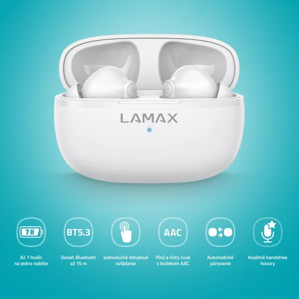 LAMAX Clips1 Play, biele LXIHMCPS1PNWA