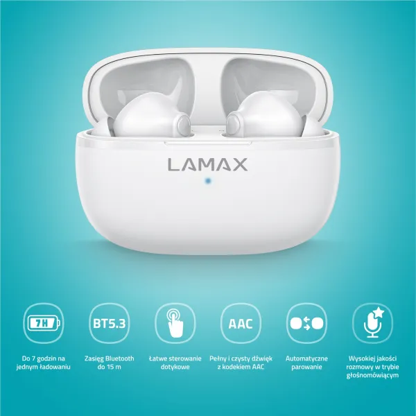 LAMAX Clips1 Play, biele LXIHMCPS1PNWA