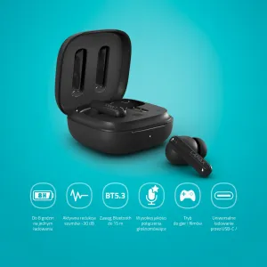 Lamax Clips1 Plus čierne Bluetooth slúchadlá