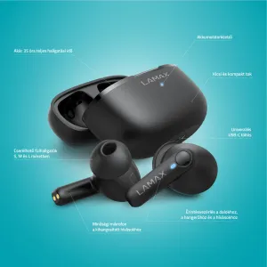 Lamax Clips1 Play čierne bluetooth slúchadlá 8594175359381
