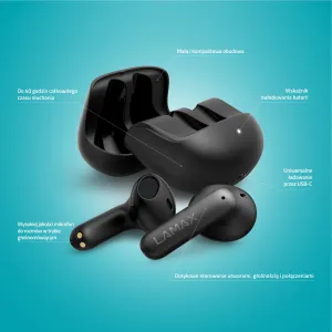 Lamax Tones1 Bluetooth slúchadlá čierne