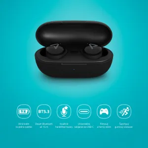 Lamax Dots3 Bluetooth slúchadlá čierne