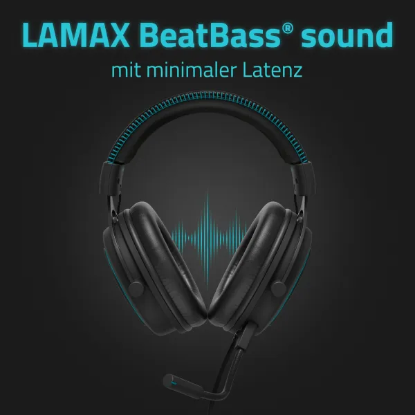 LAMAX Heroes General1 - náhlavní sluchátka - černá
